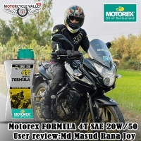 Motorex FORMULA 4T SAE 20W/50 User review: Md Masud Rana Joy